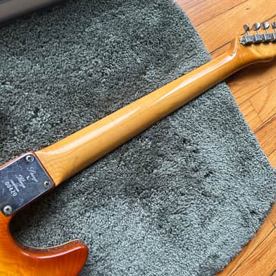 1980s Strings & Things Left Handed Double Cut Electric Guitar Crazy Rare w/ HSC image 9