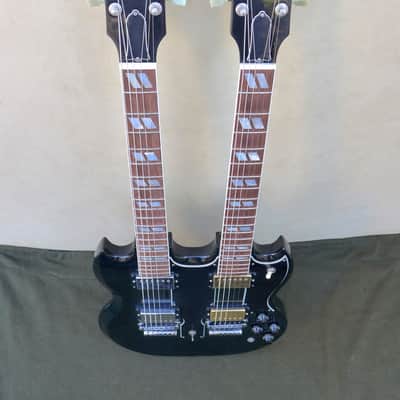 From the personal collection of Ben Harper: Gibson Custom Double Neck 6/6 1999 - Black image 2