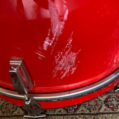 Yamaha V-Power Drum Shells 13/16 1990s - Red image 7