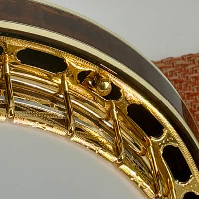 Huber Truetone Custom 2026 RB-6 Style 6 Gold Engraved 5-String Resonator Banjo, Serial 625-13 image 3