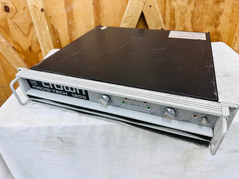 Crown Macro-Tech 1200 2-Channel Power Amplifier - tested & working Bild 1