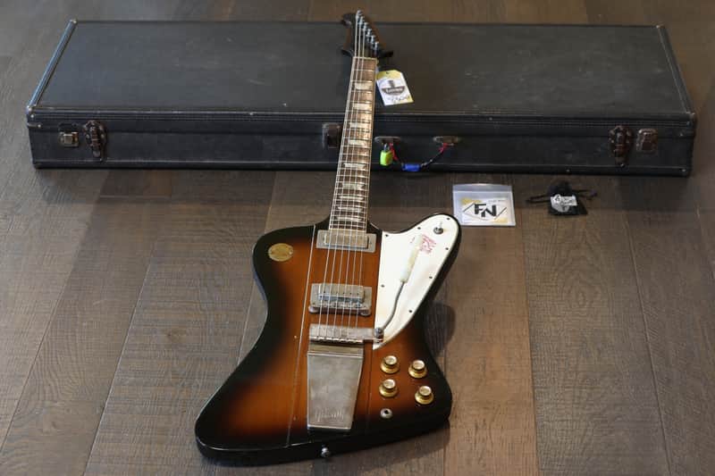 Vintage! 1972 Gibson Firebird V Medallion Electric Guitar Tobacco Burst #367 + OHSC