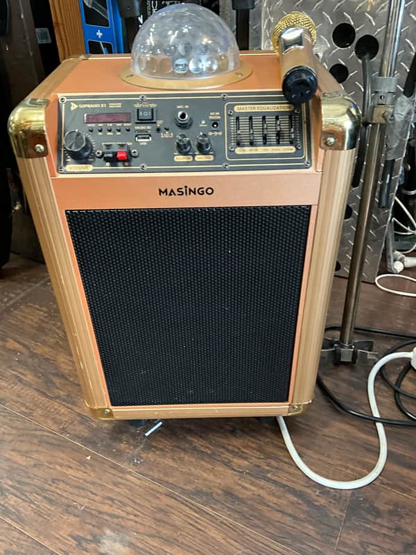 Masingo Soprano X1 Karaoke Machine - Gold image 1