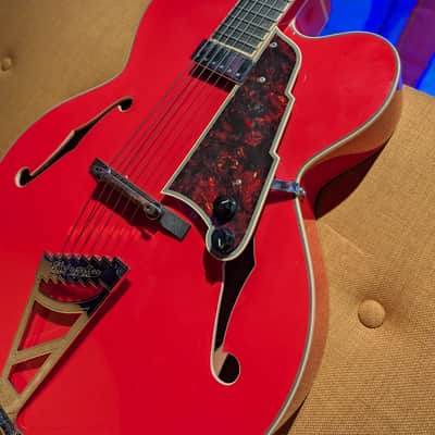 D'Angelico Premier EXL-1 Archtop (2018, Korean Peerless Factory) 2018 - Red image 2