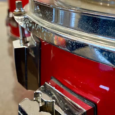 Tama Granstar Custom 5-Piece Drum Set - 1987 - Candy Apple Red - with Hard Shell Cases image 17