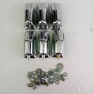 *Rogers 6x Beavertail Tom/Snare Drum Lugs Chrome Fullerton Vintage 60s Powertone image 1