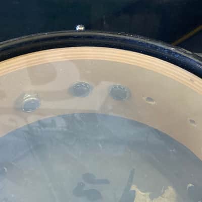Terry Bozzio's DW 2000s - 2.5x8" Collector's Maple Piccolo Tom - "Bb/A#" Autographed! Transparent Dark Walnut Satin image 20