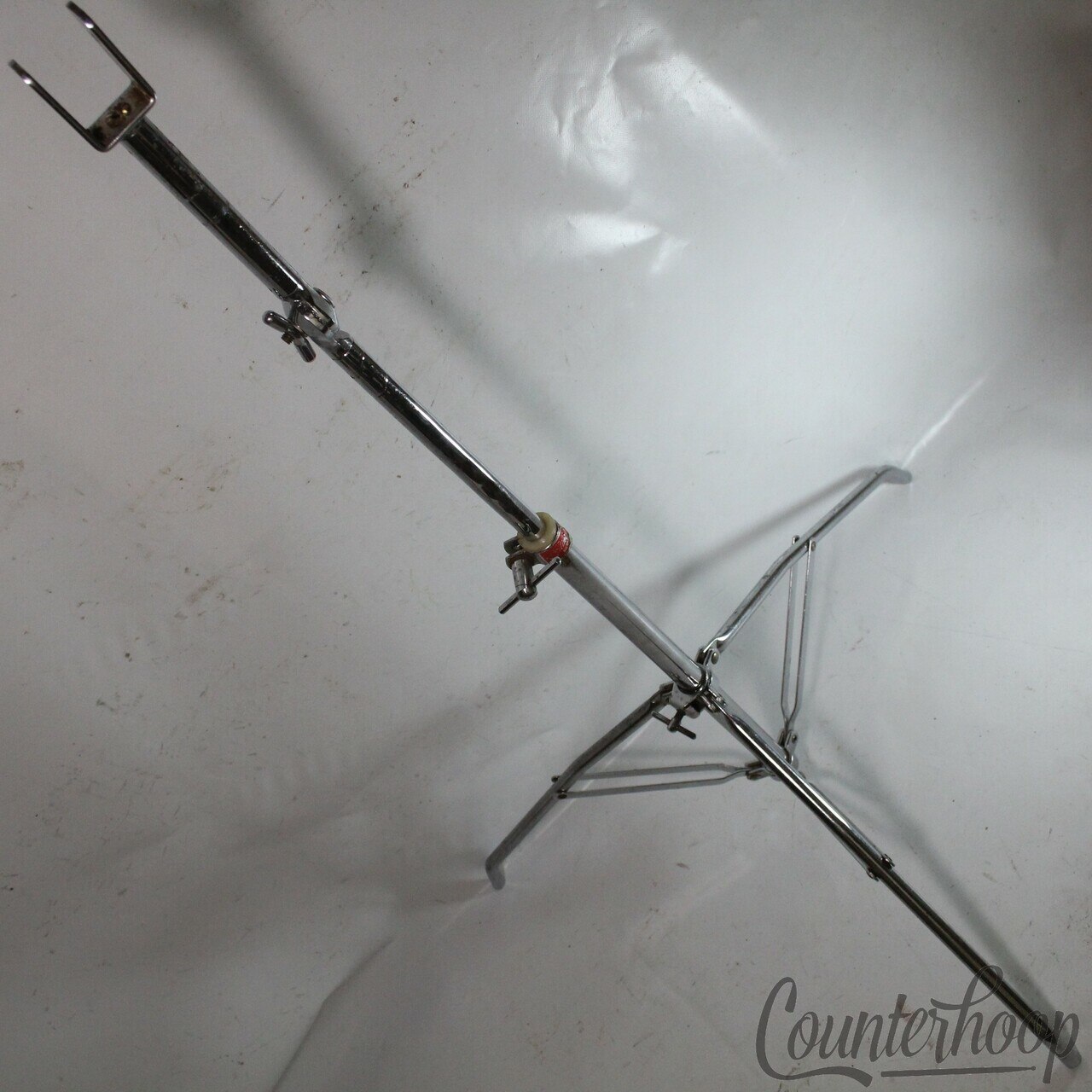 Slingerland 70s Tube-Leg Tripod+Ludwig Atlas Double-Tom/Timbale Drum Clip Mount — main photograph
