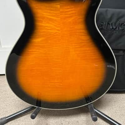 Warwick RockBass Star Bass 5-String Semi-Hollow Bass Guitar 2025 - Vintage Sunburst Transparent High Polish image 4
