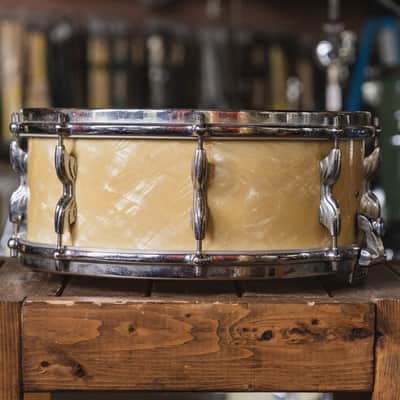 Premier 'Super-Ace' in White Marine Pearl - 5.5x14 1958 image 3