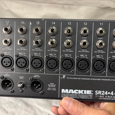 Mackie SR 24-4 VLZ Pro 24x4x2 4-Bus Mixing Console Mixer PA DJ audio image 15