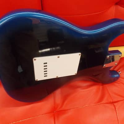 Lotus Strat Copy Electric Guitar Blue Burst image 5