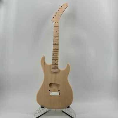 LOCKE Custom “HFT” Hot For Teacher EVH Little Guitars Short Scale Body & 5150 Banana Neck =\//-/= image 5
