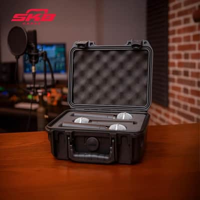 SKB iSeries Microphone Hard Case, Waterproof Polypropylene Shell with 3-Slot Foam Interior and Durable Latches for Mic System Protection image 5
