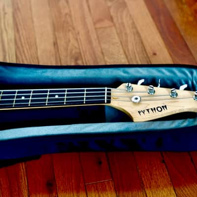 Python Short-Scale Electric Bass • Like New • 30" Scale • Blue • incl. MONO M80 Case image 11