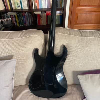 Gibson U-2 (Mach II) 1989 - Ebony w/ Custom Scalloped Ebony fretboard & original Case image 10