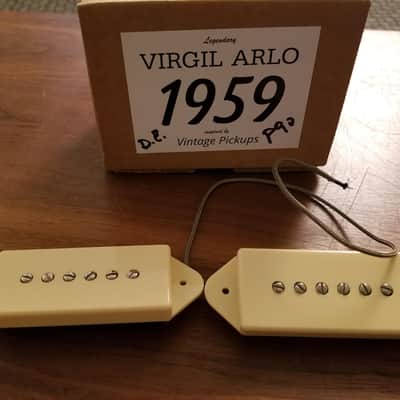 Virgil Arlo Original White Label 1959 P90 P-90 Dog Ear Pickups. RARE! image 1