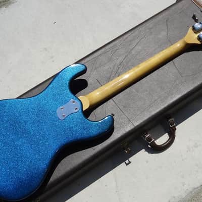 Mosrite Baritone Prototype 1966 Sparkle Blue image 3