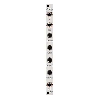 2hp Comp Eurorack Compressor Module (Silver) image 1