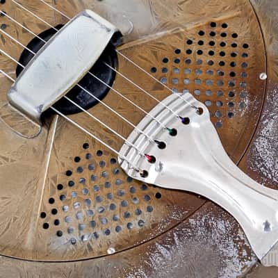 1931 National Sears, Roebuck & Co. Duolian Vintage Single Cone Resonator Frosted Duco w/ Case image 8
