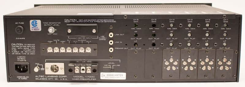 Altec Lansing 1700C 6-Channel Mixer Preamplifier with Compressor
