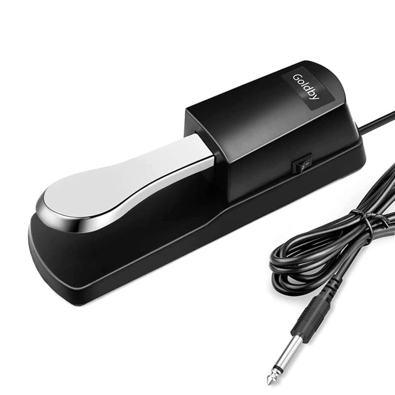 Sustain Pedal For Yamaha Keyboard, Casio, Roland, Korg Digital Pianos Midi Keyboard Electronic Keyboards Electric Organ Synthesizer, 1/4 Inch Jack By image 1