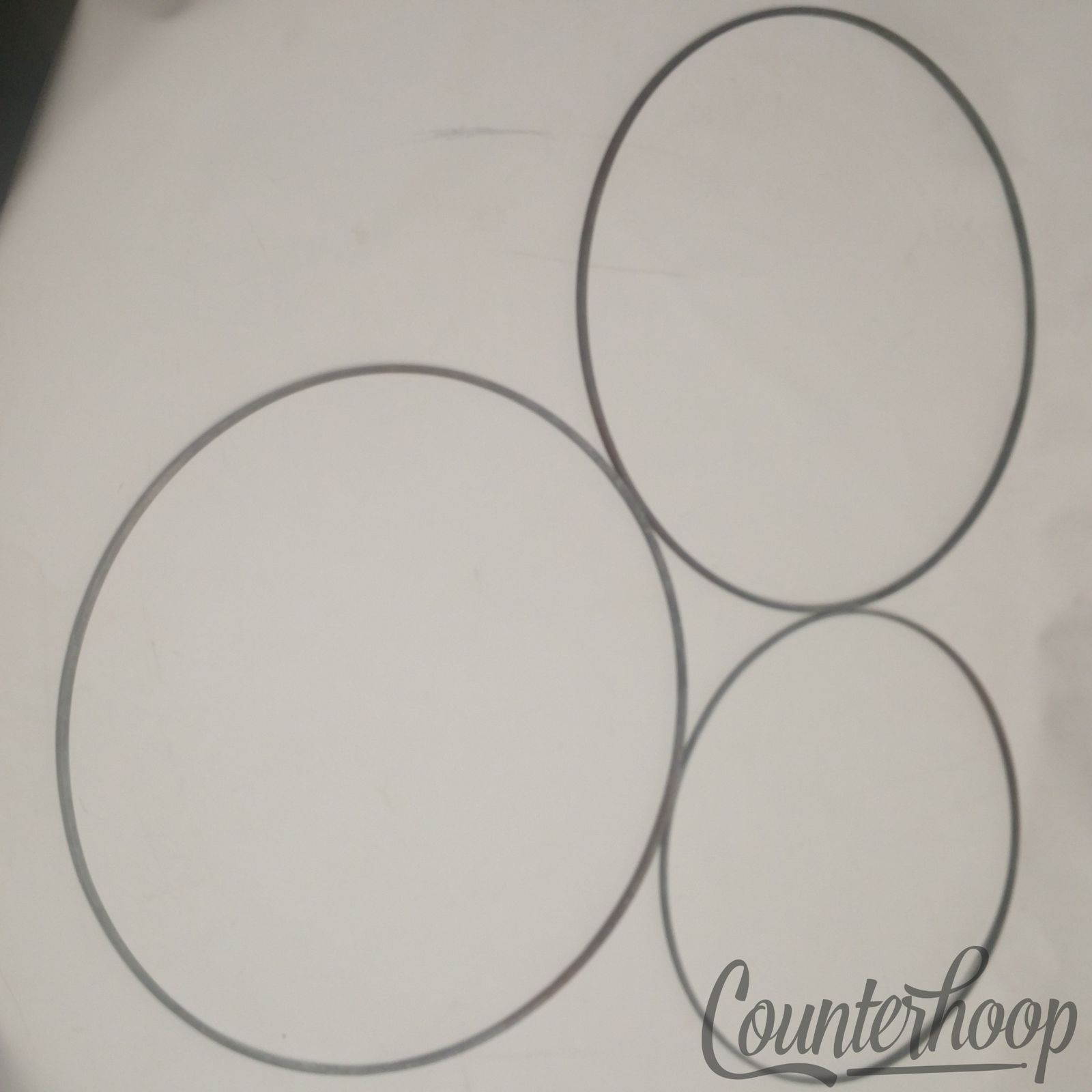 Ludwig Tom Drum/Timpani Steel Flesh Hoop Rim 2x16"+13"Metal Calfskin Ring Head* — main photograph