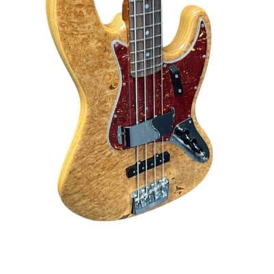 Fender Custom Shop NOS Artisan Jazz Bass, Flame Maple Burl/Rosewood 8.6 LBS *IN STOCK* image 4