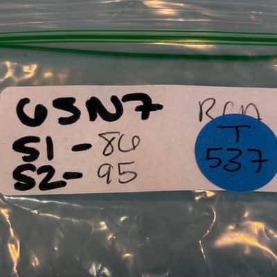 1956 RCA 6SN7GTB Vintage 1950s Black plate USA Tube! T537 image 7