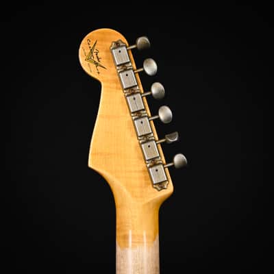 Fender Custom Shop Limited Edition Red Hot Hard Tail Stratocaster Heavy Relic- Faded Aged Chocolate 3 Tone Sunburst 2024 (CZ581284) image 10