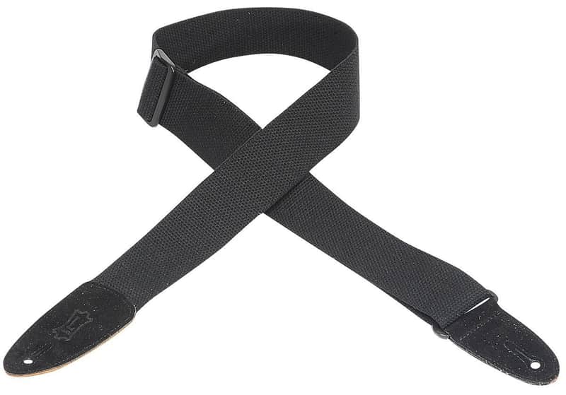 Levy's MC8-BLK Cotton 2" Guitar/Bass Strap image 1