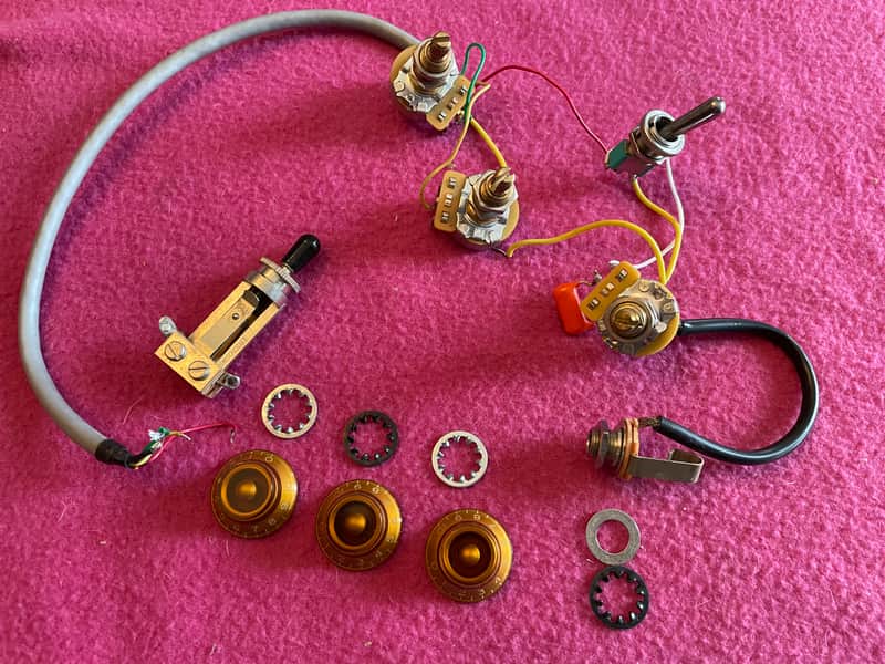 Vintage 2008 Gibson Les Paul wiring harness kill switch for les paul paf burst standard es-335 image 1