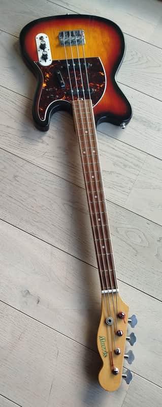 Morris Telecaster Mad Cat Bass MIJ by Moridaira 1970s Sunburst