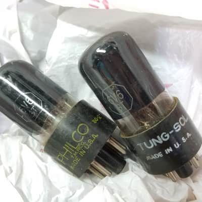 Tung-Sol ONE (1) 6V6GT AT1000 Weak Vacuum Tube greyglass Black Glass Beam Power 6V6 1946-1959 image 3
