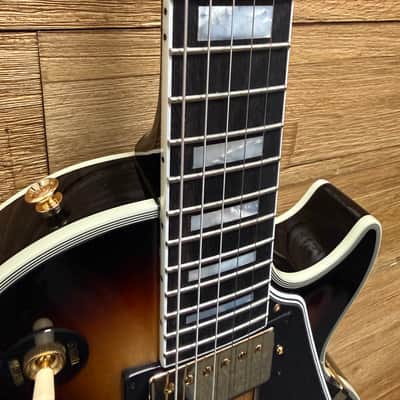 Epiphone "Inspired by Gibson Custom" Les Paul Custom Guitar- Sedona Burst - Flame Top w/Hard Case- New! image 13