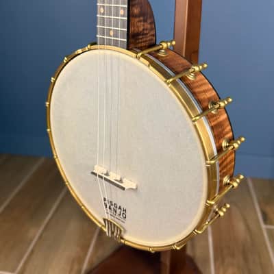Custom Pisgah Tenor Laydie 19-Fret - 11" Curly Maple 4-String Electric Tone Ring Irish Tuning image 7