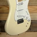 Fender EOB Stratocaster Electric Guitar Olympic White w/ Gigbag