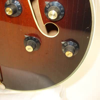 1991 Epiphone Emperor "F" Hollow-body Electric Guitar, Antique Sunburst w/ Case image 12
