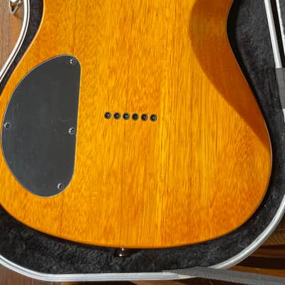 MINT Fender Special Edition Custom Telecaster WITH 90's CHAINSAW CASE FMT HH with Laurel Fretboard 2019 - Present - Amber image 8