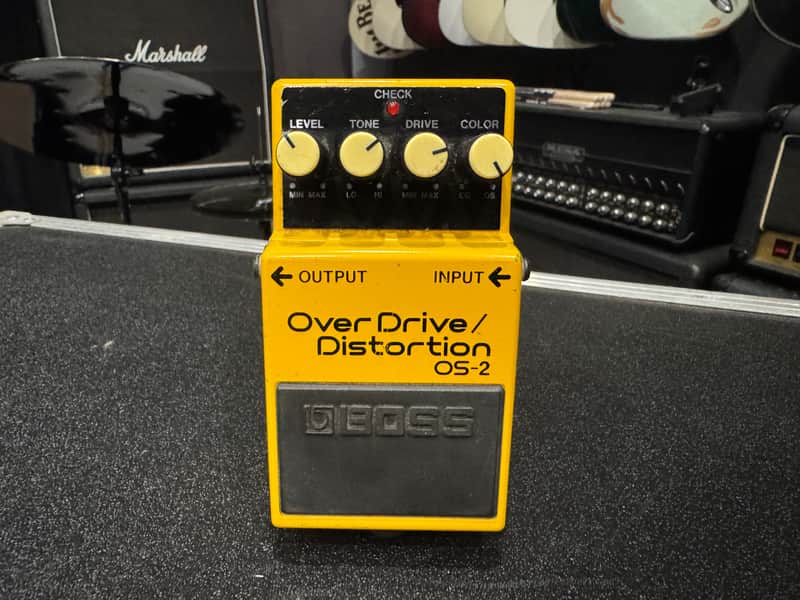 Boss OS-2 OverDrive/Distortion (Silver Label) 1990 - Present - Yellow image 1