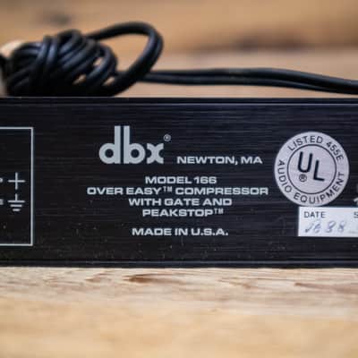 DBX 166 Vintage 2-Channel Stereo Compressor/Limiter Made in USA Audio U286429 image 9