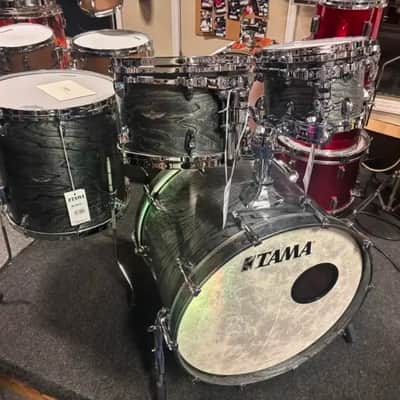 Tama TW42RZS-ASBJ Star Walnut 10x7/12x8/16x16/22x16" 4pc Shell Pack - Satin Black Japanese Sen Burst image 1