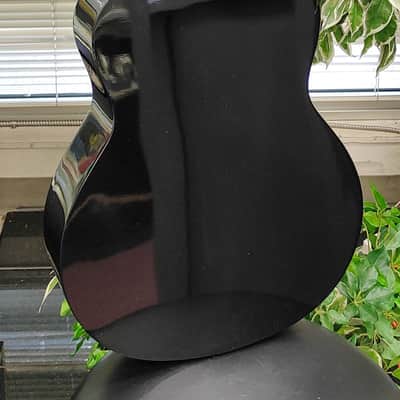 Denver DF44S-BLK Folk Full-Size Acoustic Guitar - Black Gloss image 7