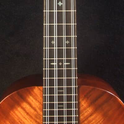 Handmade Left-handed 8 String Baritone Ukulele, Solid Curly Spalted Maple, Rosewood, MOP Inlay, Soft-bag, Bruce Wei UG19-2344 image 7