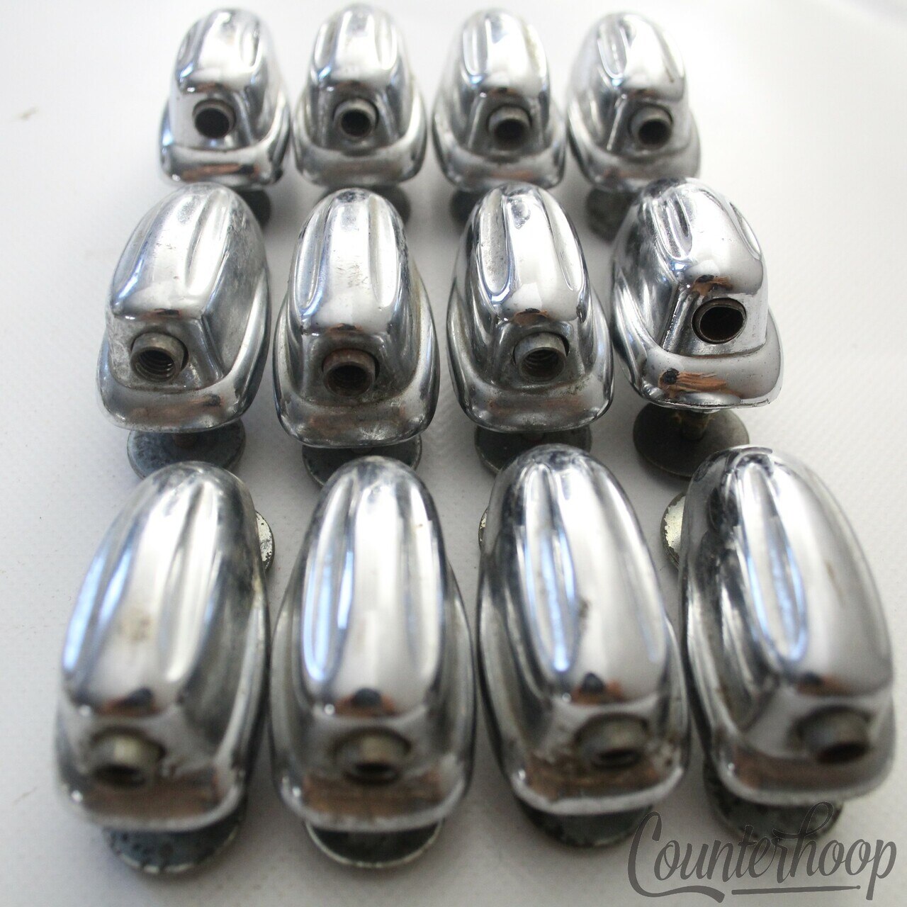 Slingerland 12x Small Sound King Lugs 5Ply Tom Drum Chrome Set Vintage 70s USA* — main photograph