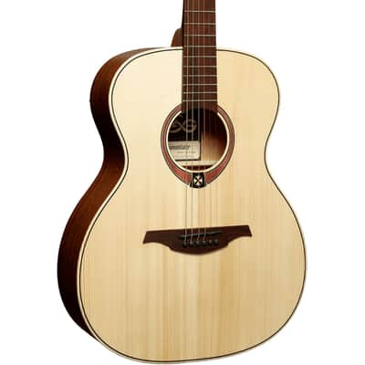 Lag T70A-NAT Tramontane 70 Auditorium Solid Spruce Top Okoume Neck 6-String Acoustic Guitar image 11