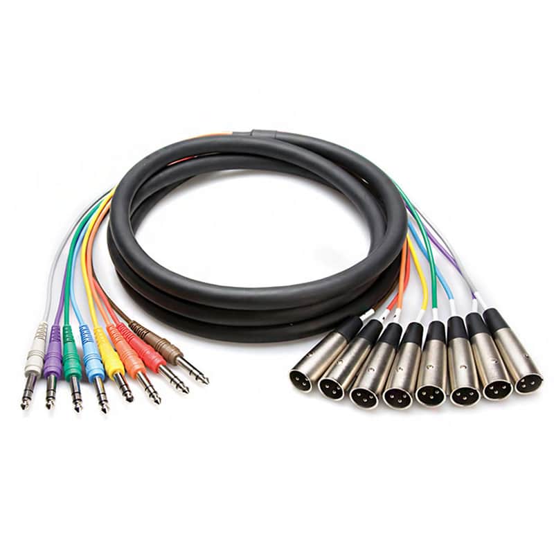 Hosa STX802M STX802M 1/4" TRS to XLR Male Snake - 2 Meter image 1