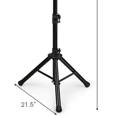 15" 1500W Powered Speakers, 2-Way Full Range Portable PA Speaker System Combo Set With Stands/Illuminating Light/Microphone/EQ/USB/Bluetooth image 2