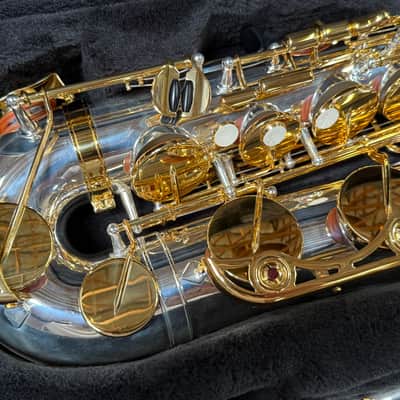 Yamaha YTS-480SGLK Tenor Saxophone Silver-plated Body, Gold Lacquer Keys Auth Dlr New Unplayed #540 image 3