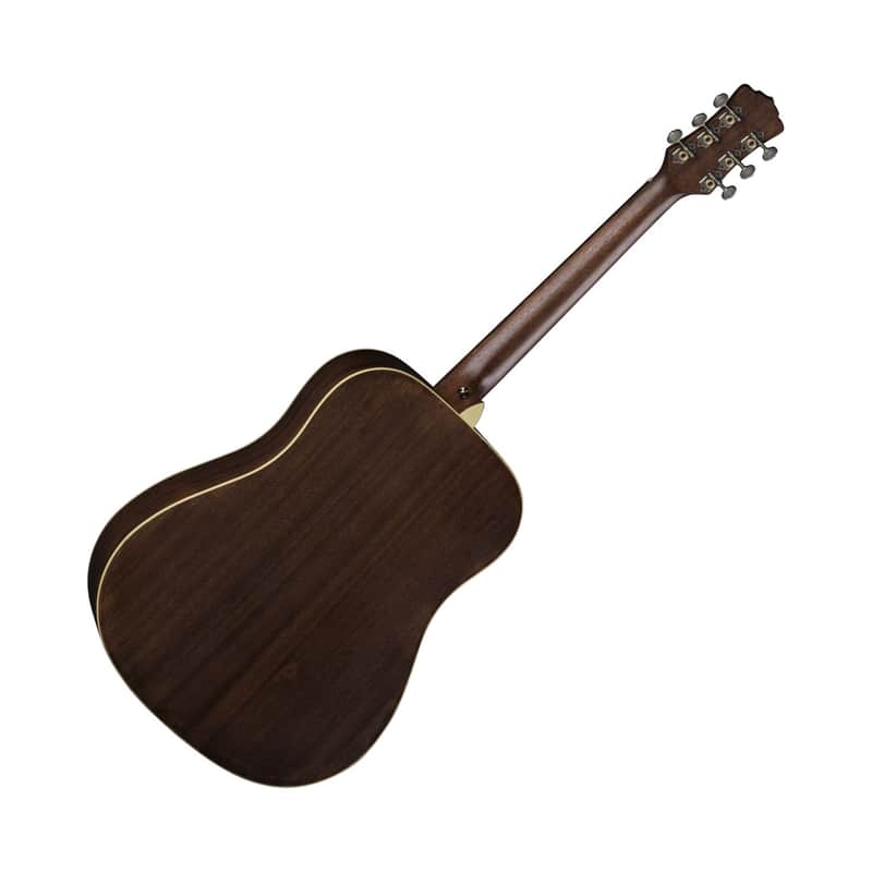 Luna ART-V-DREAD Art Series Vintage Dreadnought with Solid Spruce Top Distressed Vintage Brownburst image 1
